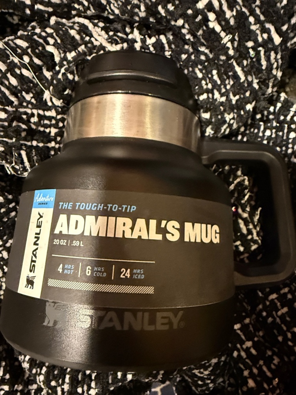 Stanley Admiral's Mug - Matte Black Travel Mug camper hiker outdoors prepper